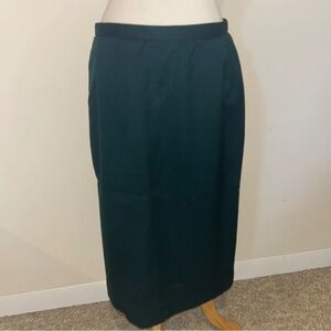 Vintage Pendleton  Green Wool Women's Skirt